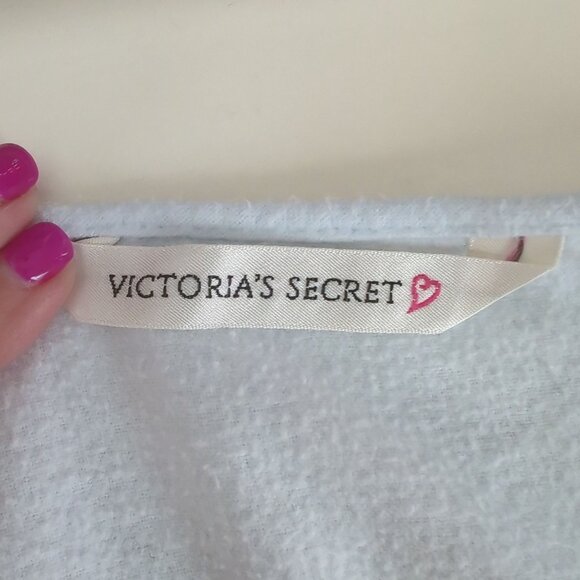 Vintage Victoria's Secret Nightgown X Large Blue Prairie Long Cottagecore - Picture 11 of 11